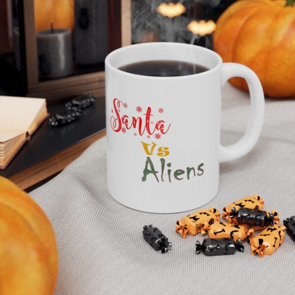 65216-13.jpg Santa vs Aliens Ceramic Mug