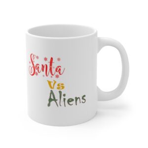 Santa vs Aliens Ceramic Mug